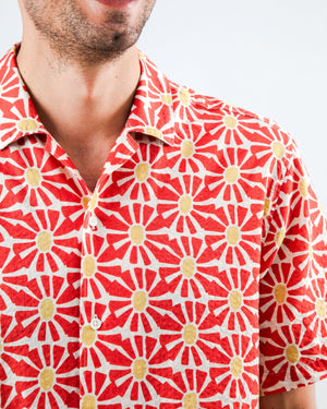 Marisol Aloha Shirt Red