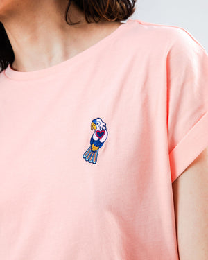 Asis Parrot Scoop Tee Pink