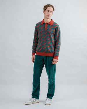 Chocolate Jacquard Polo