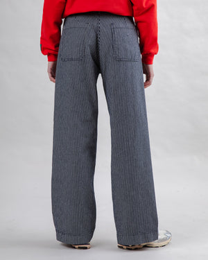 Denim Stripes Straight Leg Pants