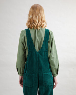 Corduroy Overall Dark Green