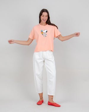 Peanuts Icecream Oversize Tee Pink