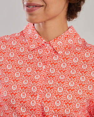 Asis Percales Daisy Regular Blouse Red