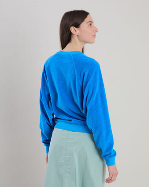 Terry Ranglan Sweatshirt Blue