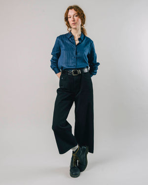 Hidden Stripes Blouse Navy