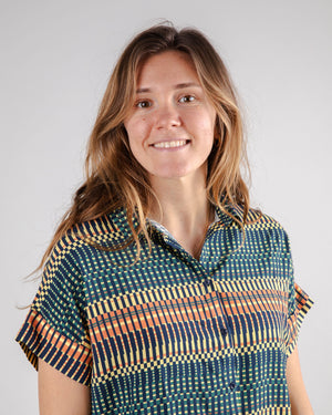 Calella Batwing Sleeve Blouse Navy