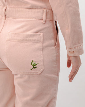 Cotton Twill Boiler Suit Rose