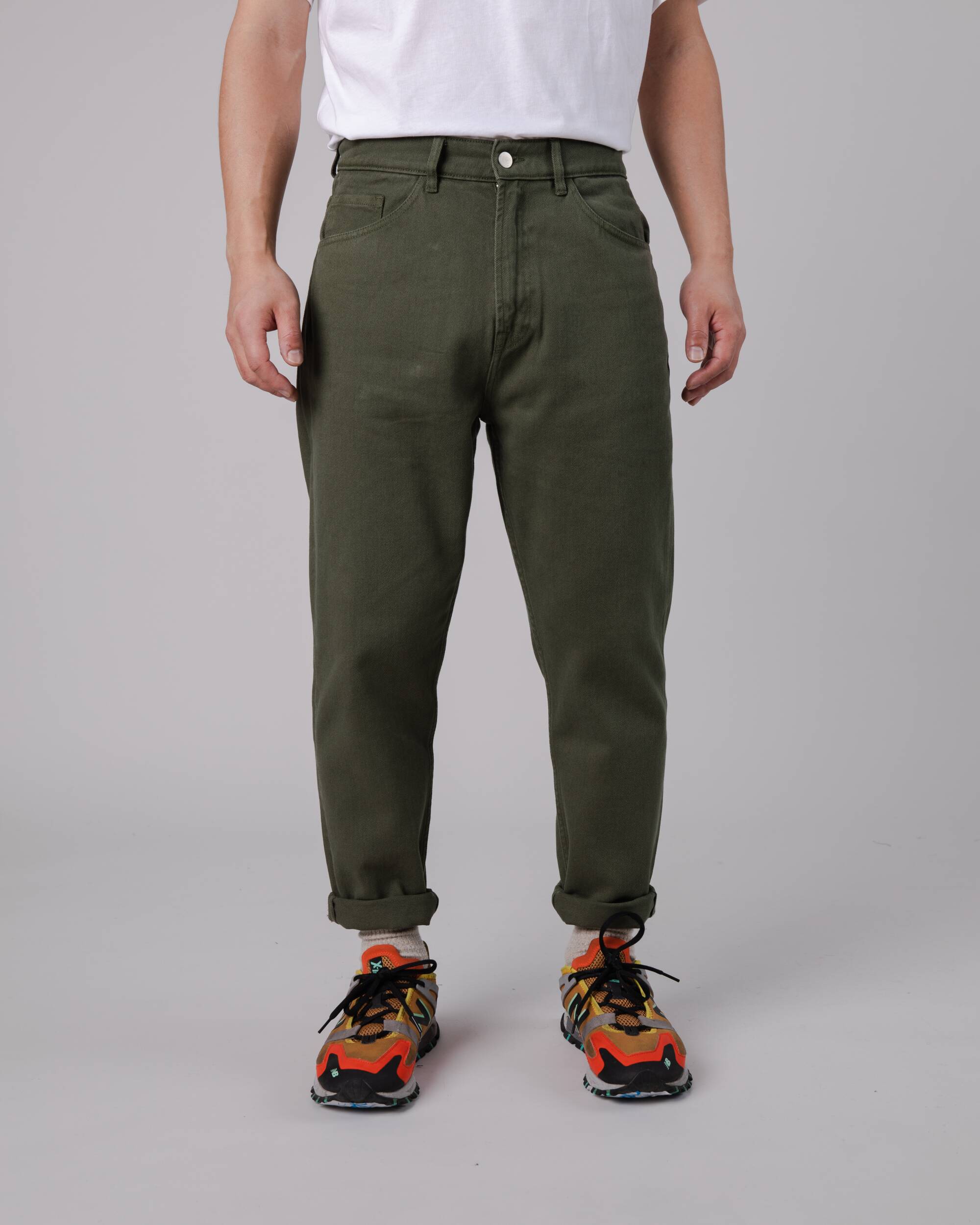 5 Pocket Pants Stone Green