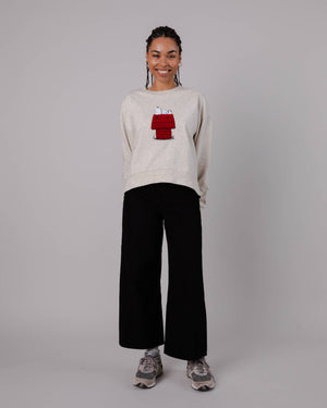 Peanuts Snoopy Doghouse Sweatshirt Cream