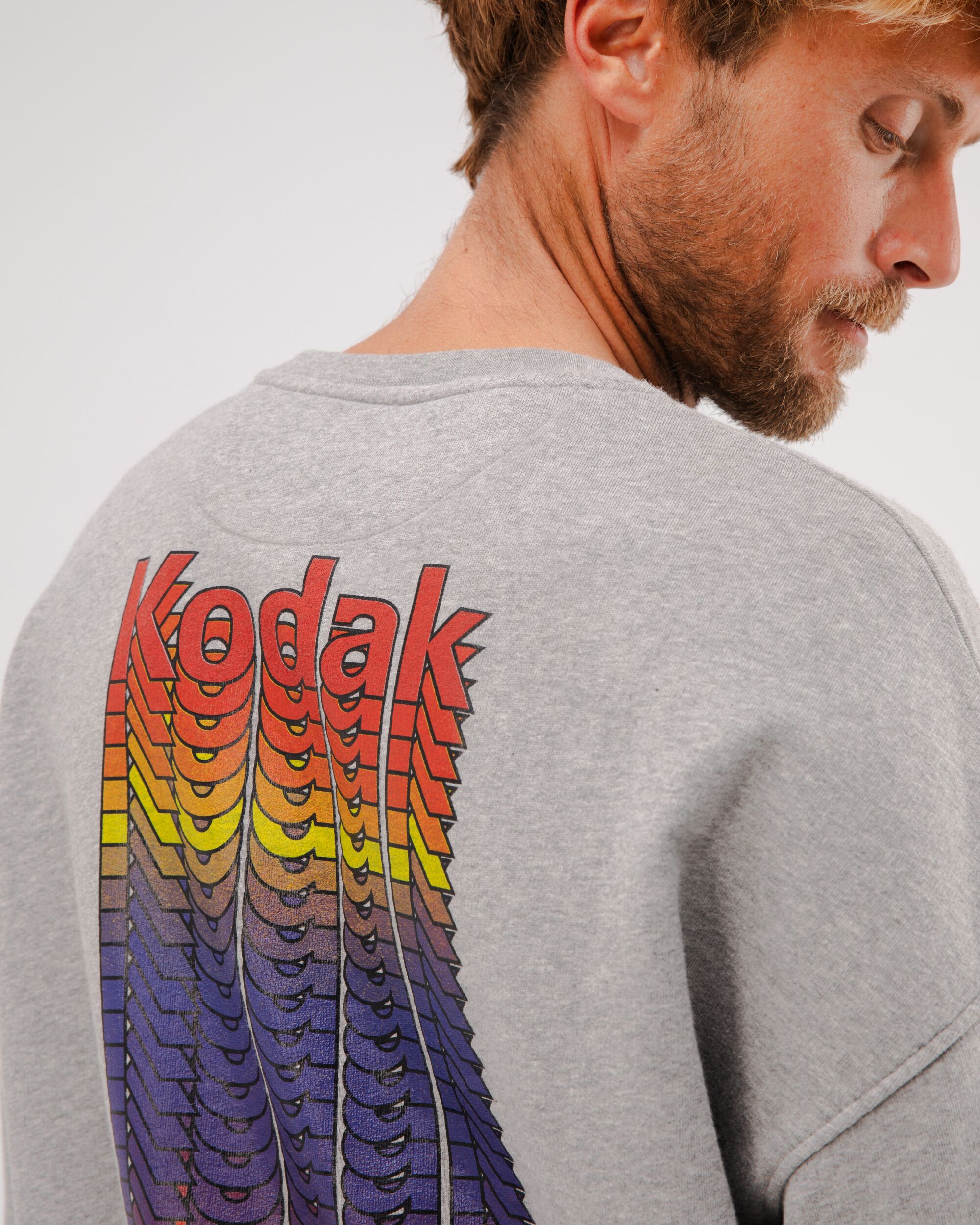 Kodak Color Oversize Sweatshirt Grey 