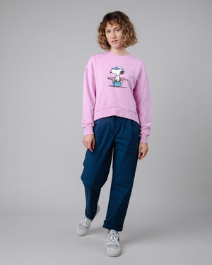 Peanuts Beach Sweatshirt Pink