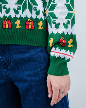 Peanuts Xmas Cotton Sweater Multicolor