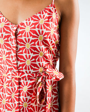 Marisol Strap Dress Red