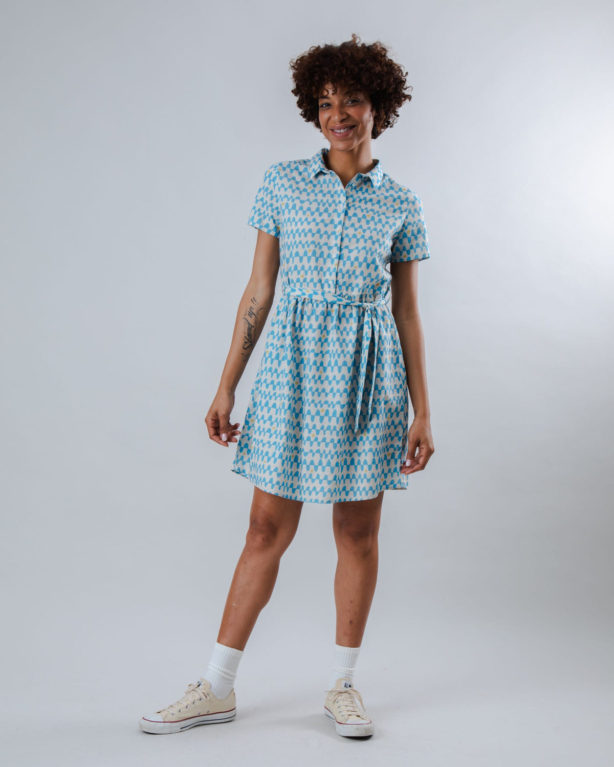 Sunset Short Dress Blue