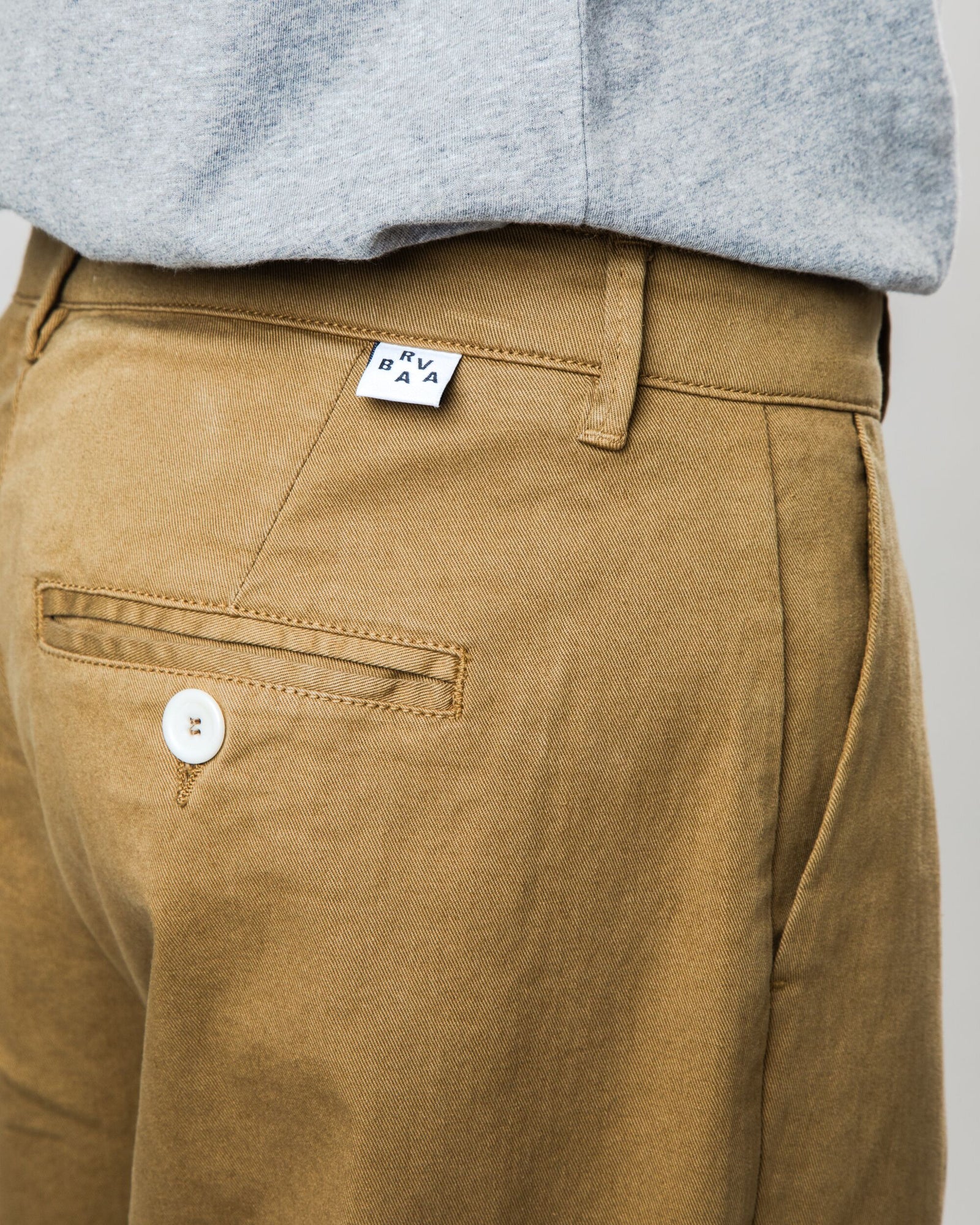 Pleated Chino Camel