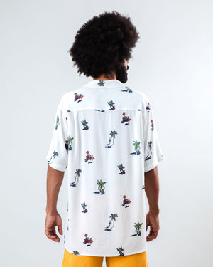 Helios Small Aloha Shirt Ecru