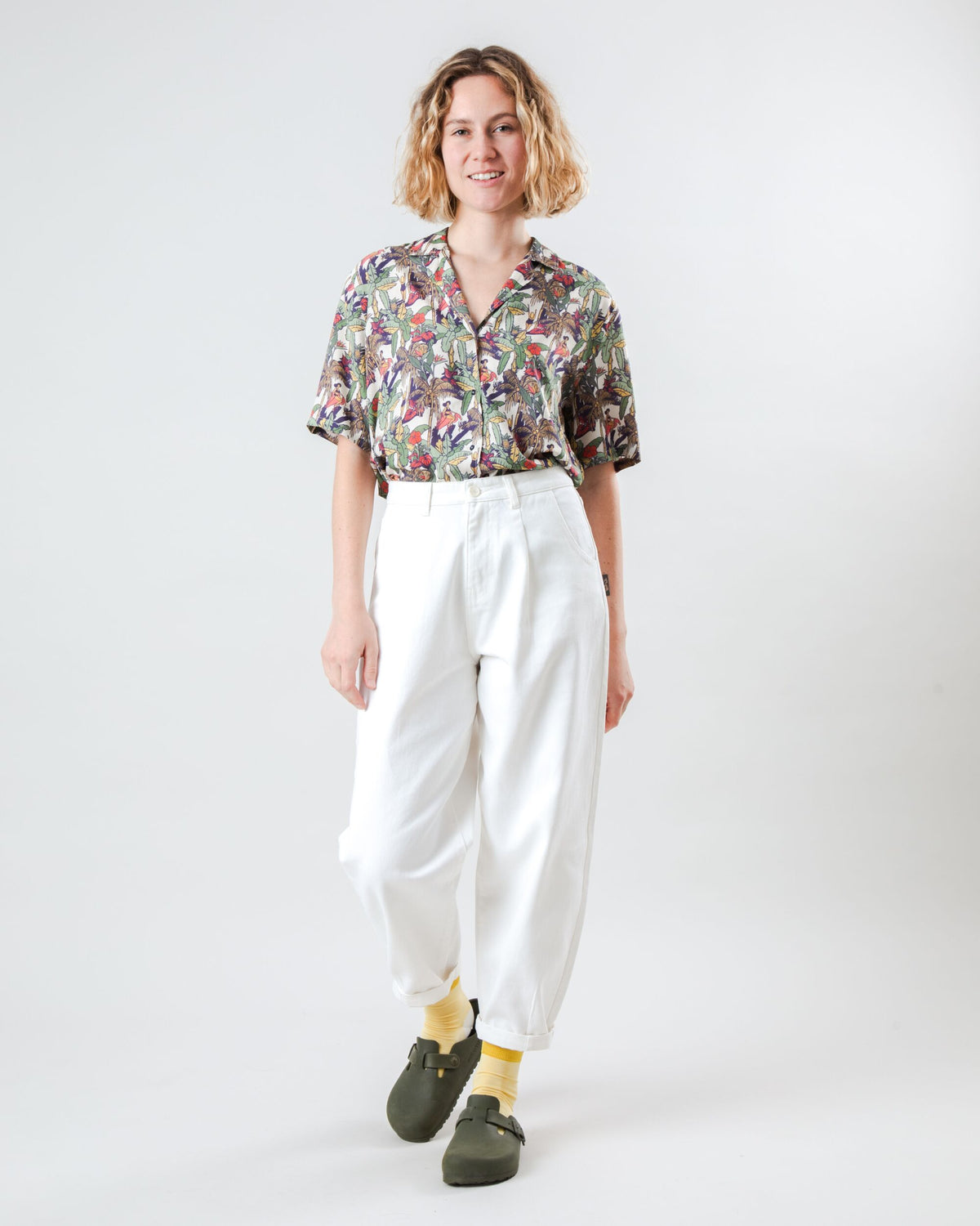 Helios Aloha Blouse Ecru