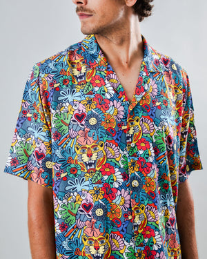 Asis Percales Tutti Frutti Aloha Shirt