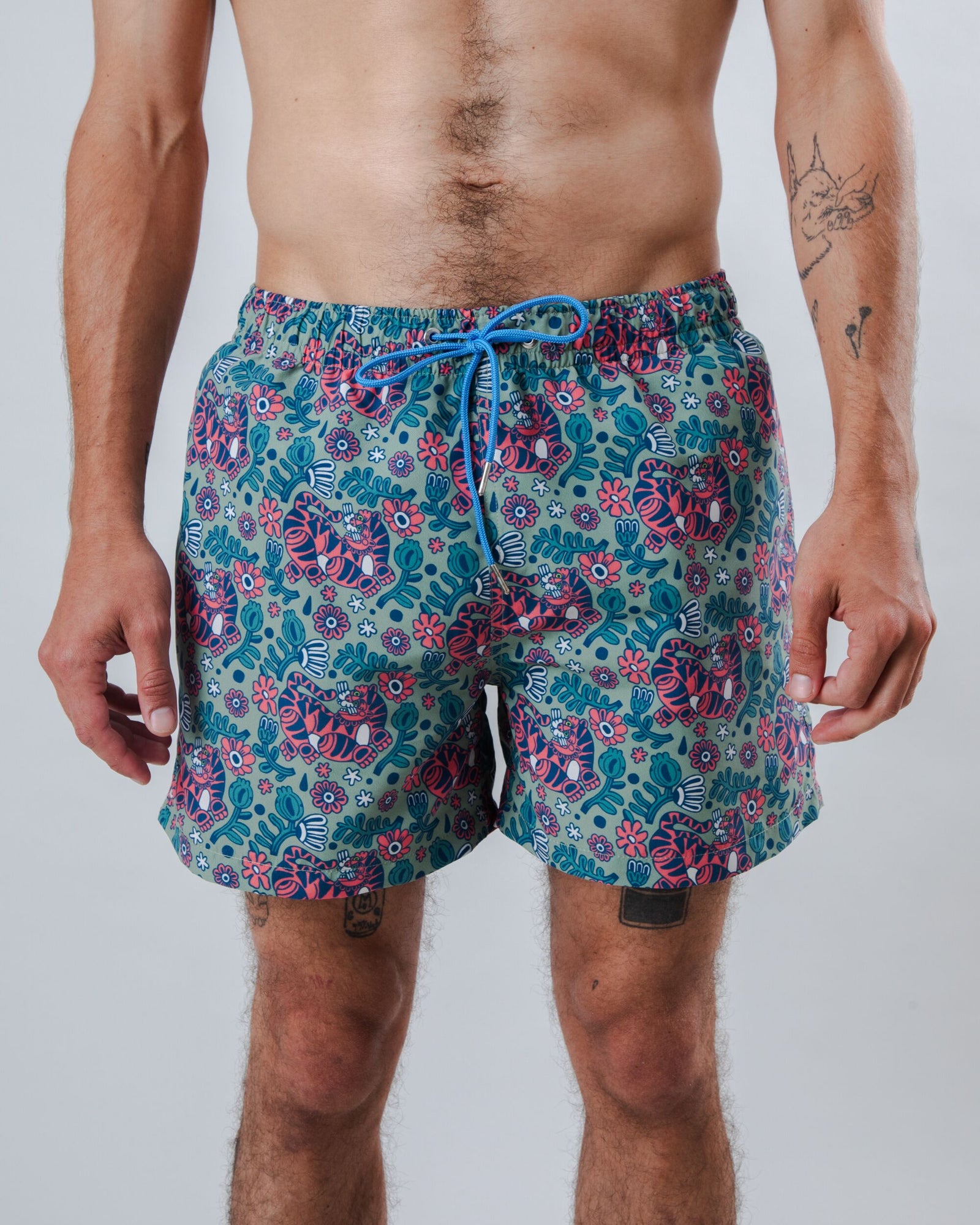 Asis Percales Tigris Swimwear Light Green