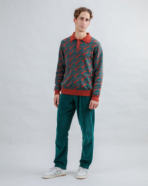 Chocolate Jacquard Polo