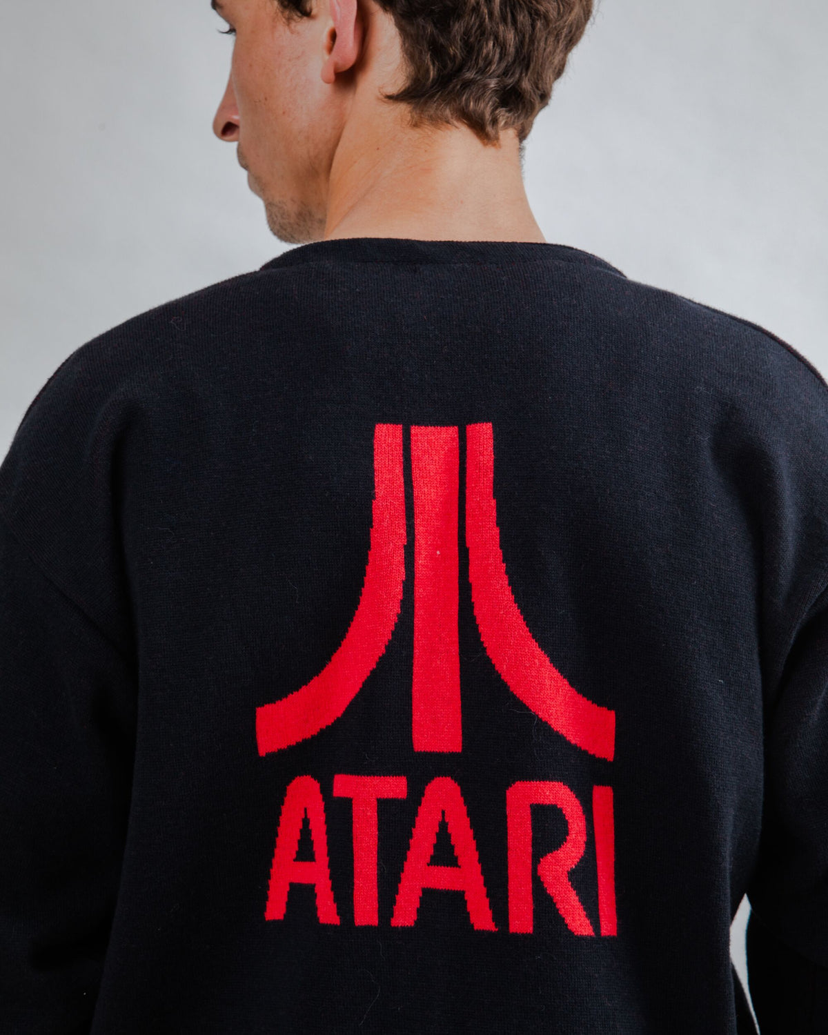 Atari Cardigan Logo Jacquard