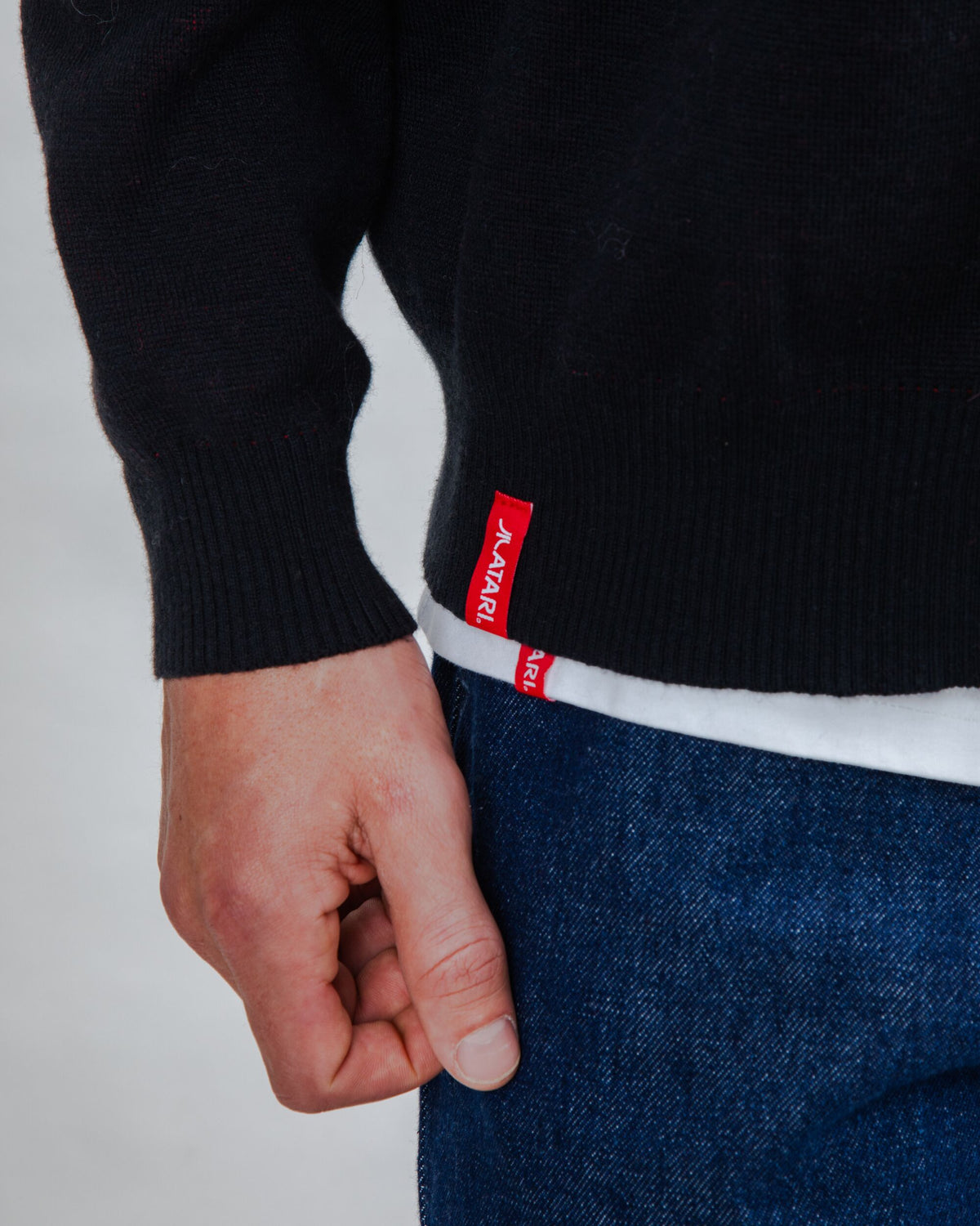 Atari Cardigan Logo Jacquard