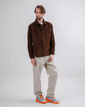 Corduroy Overshirt Chocolate