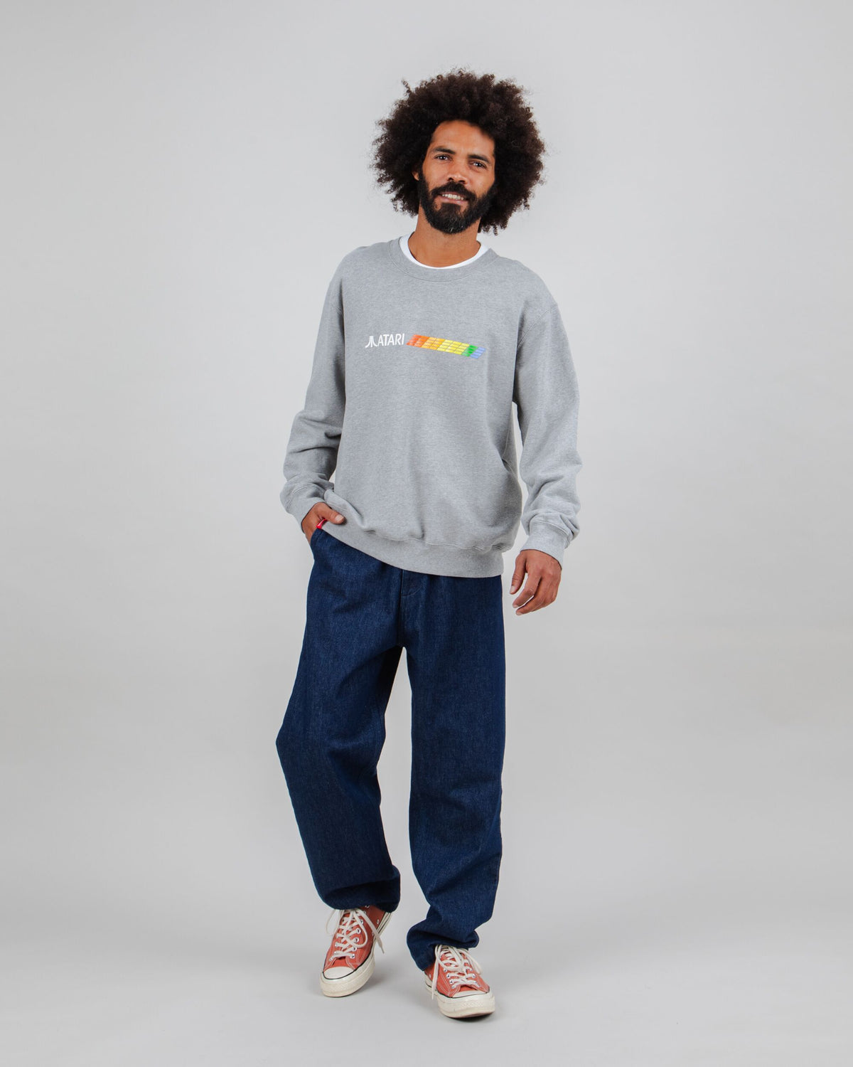 Atari Spectrum Sweatshirt Grey Melange
