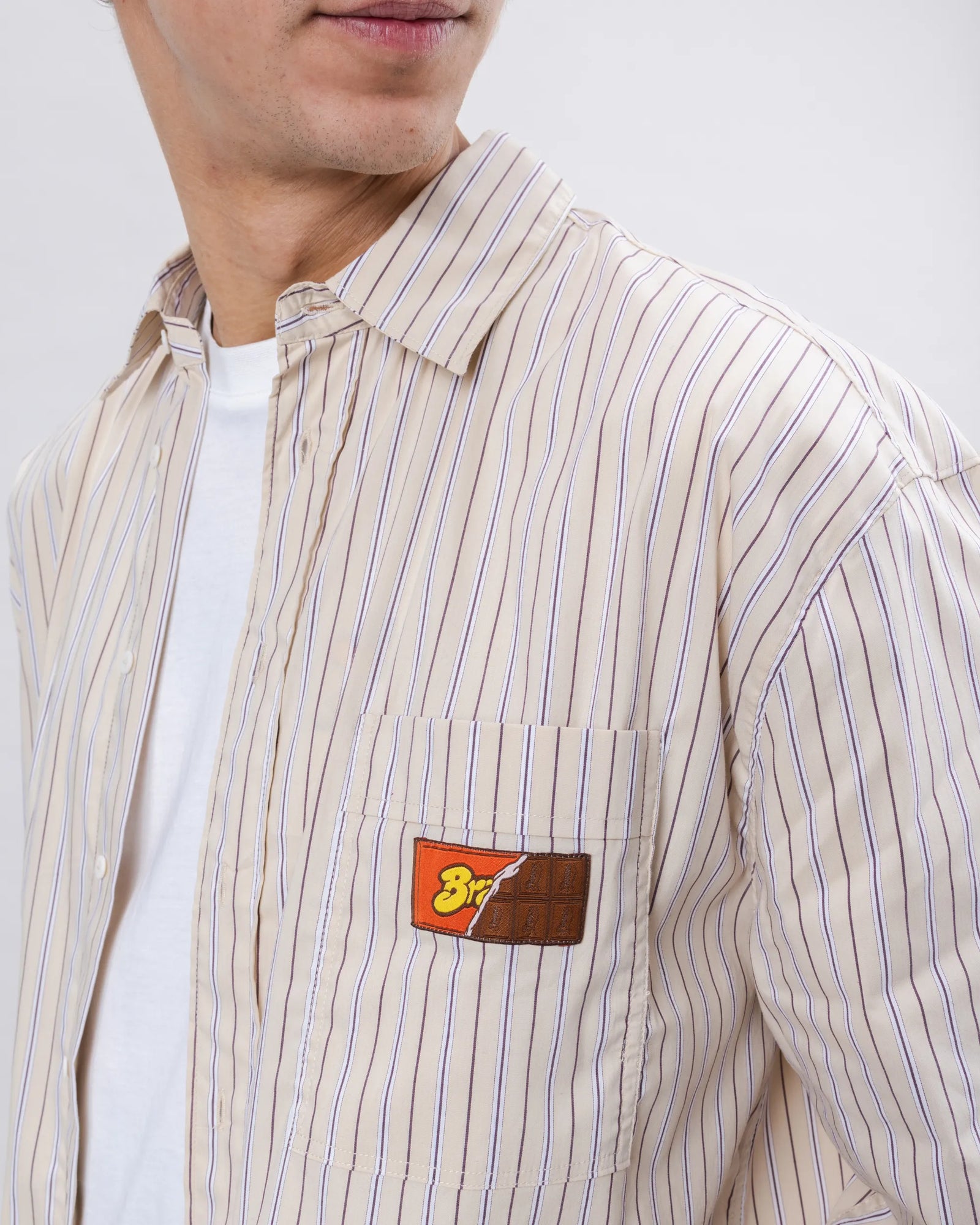 Relaxed Stripes Choco Shirt
