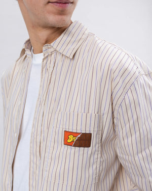 Relaxed Stripes Choco Shirt