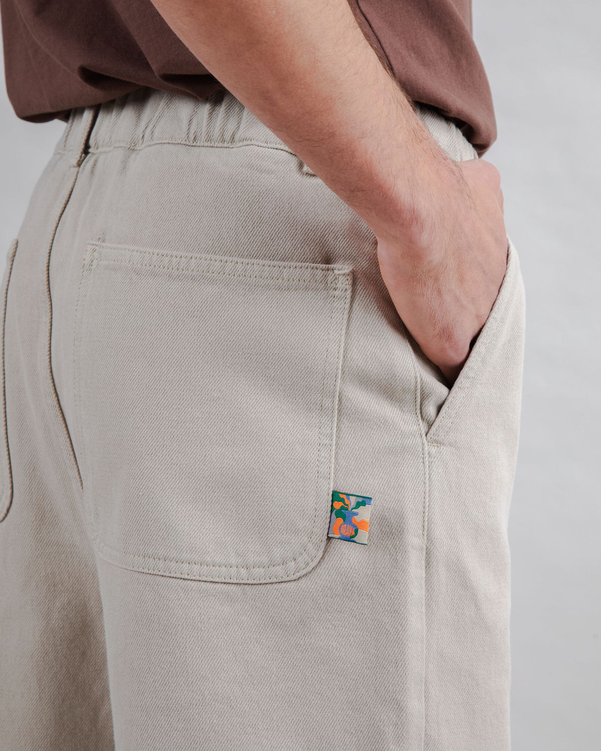 Loose Relaxed Pants Beige