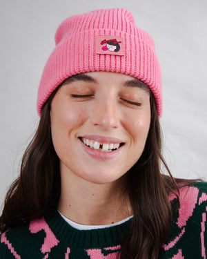 Wool Beanie Pink