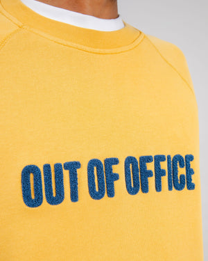Out of Office Cotton Sweatshirt Yellow