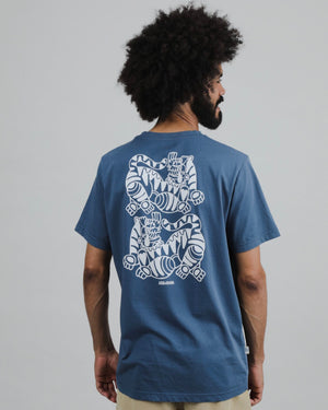 Asis Percales Tigris Regular T-Shirt Blue