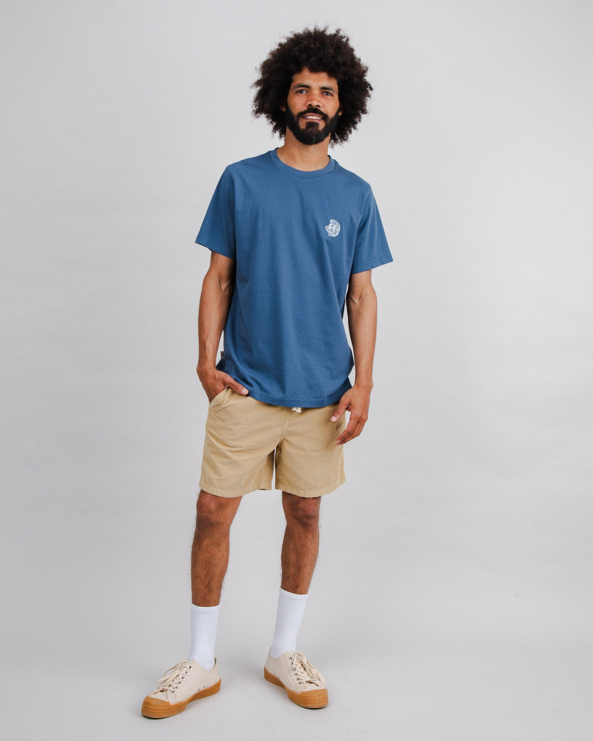 Asis Percales Tigris Regular T-Shirt Blue