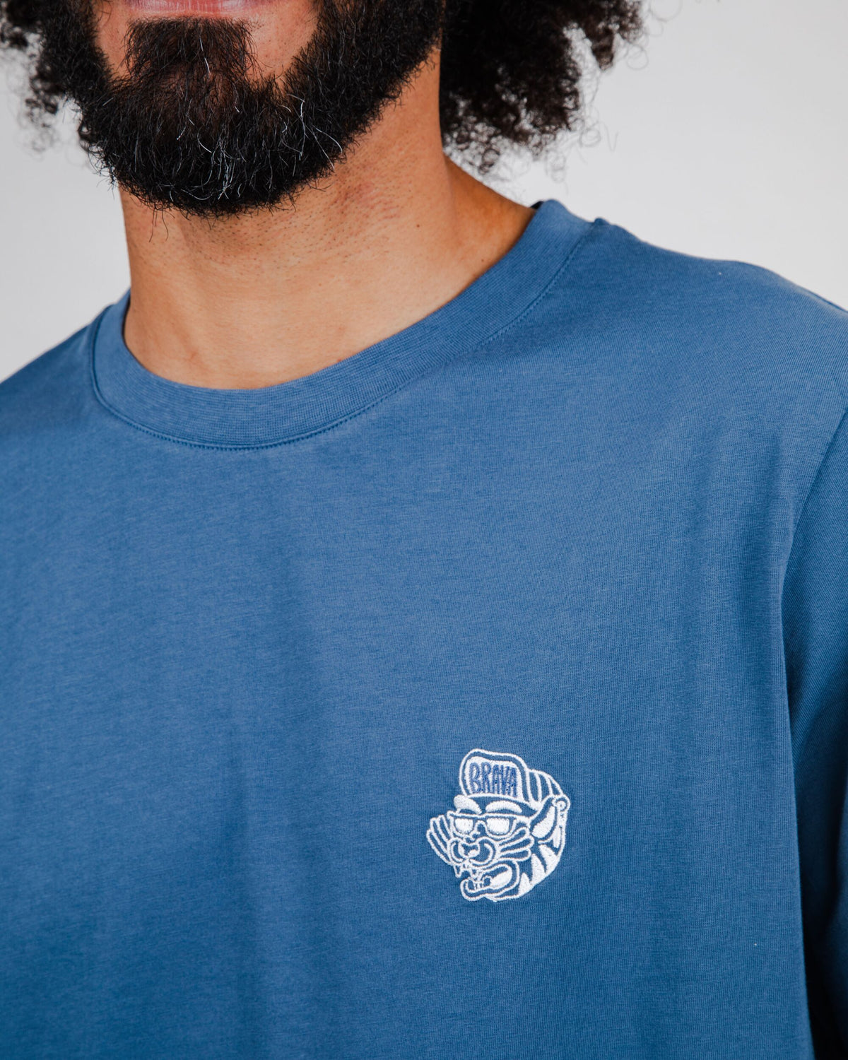 Asis Percales Tigris Regular T-Shirt Blue