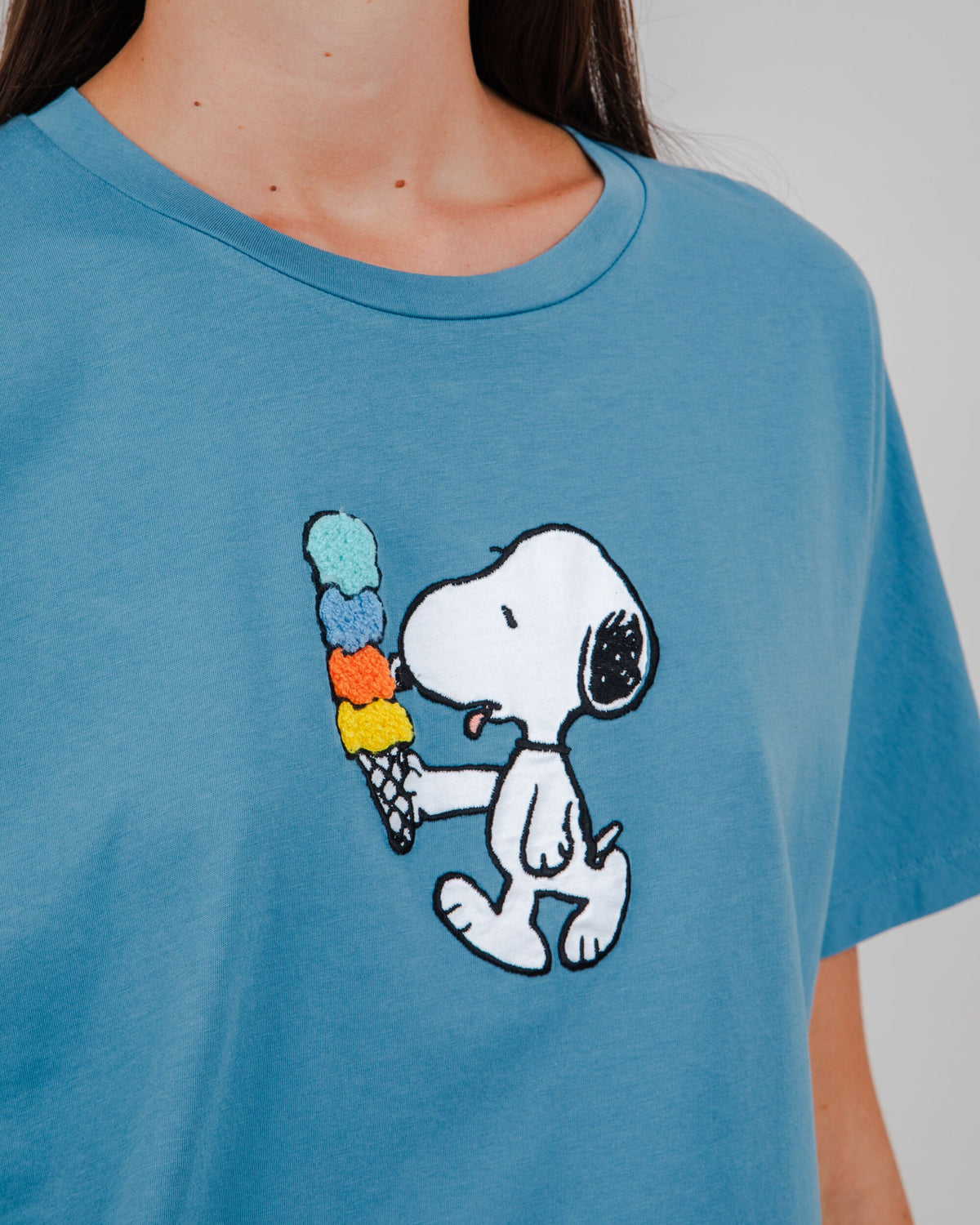 Peanuts Icecream Oversize Tee Blue