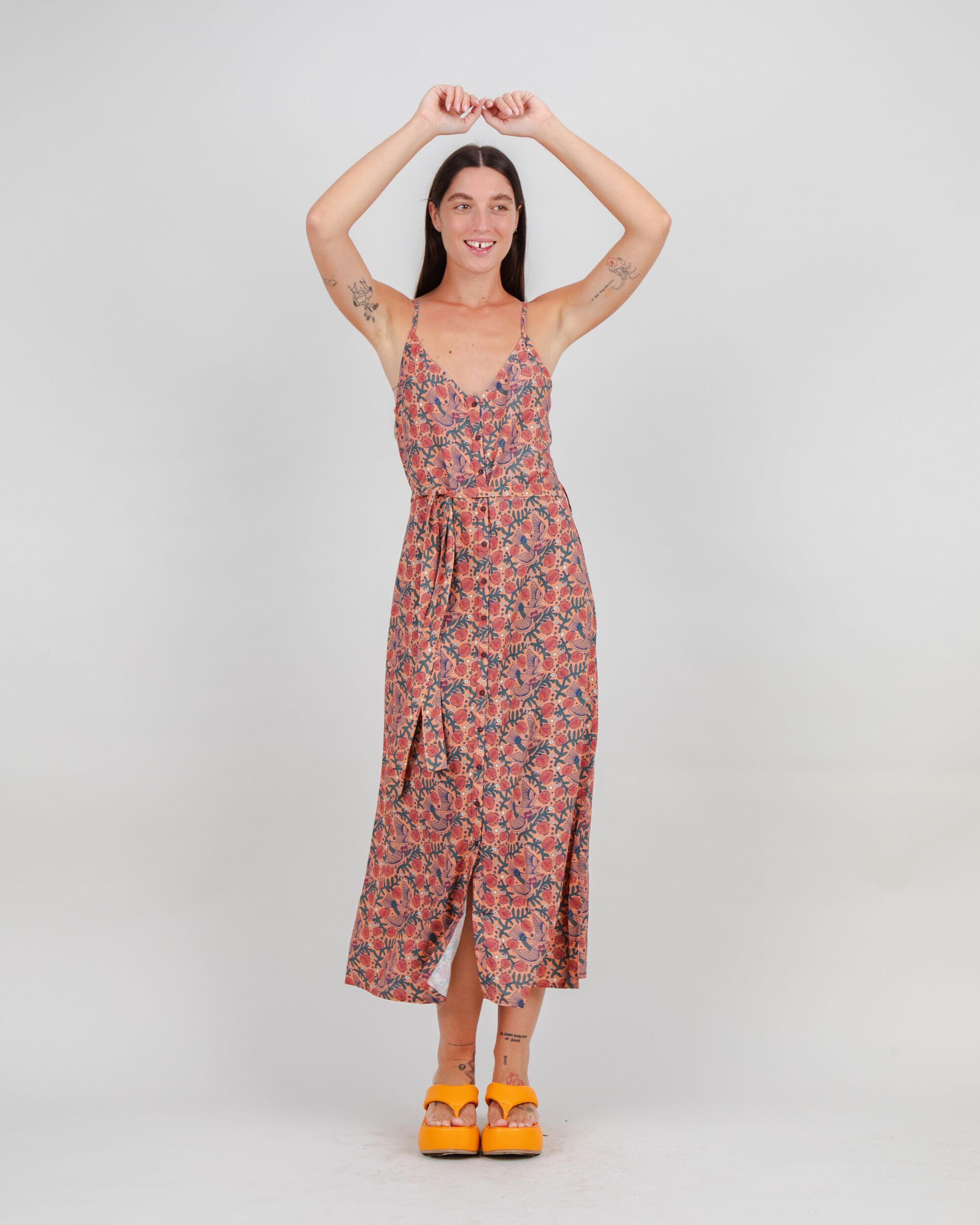 Passerine Strap Long Dress Coiro