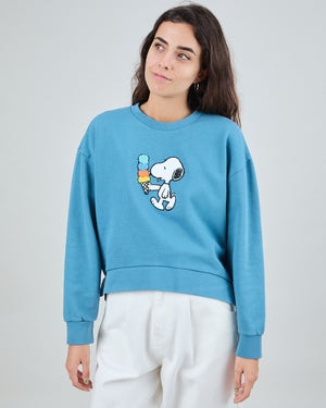 Peanuts Icecream Sweatshirt Blue
