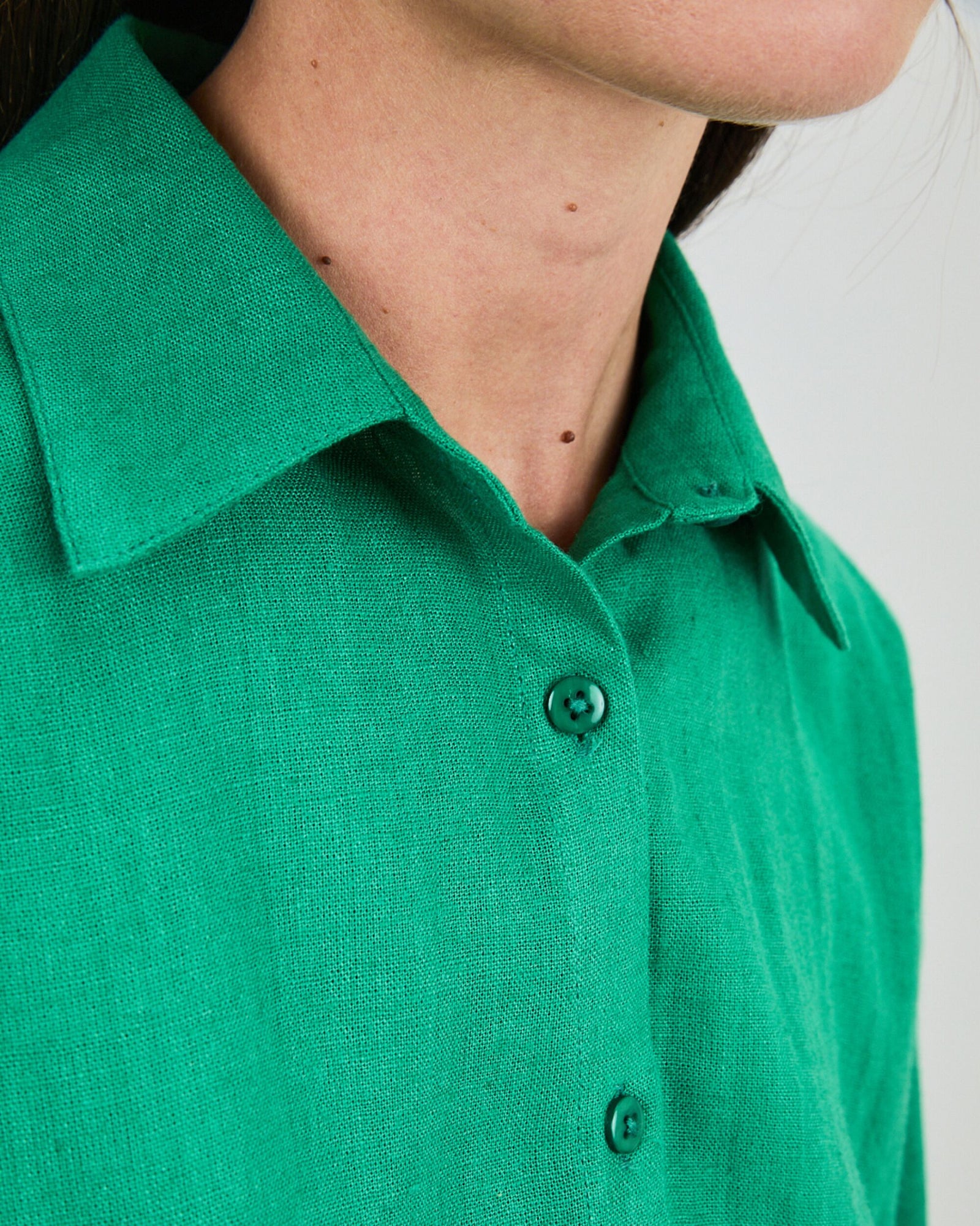Boxy Squared Blouse Green