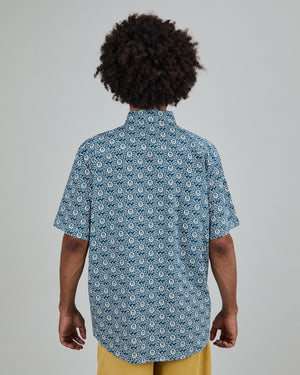 Asis Percales Daisy Boxy Shirt Blue