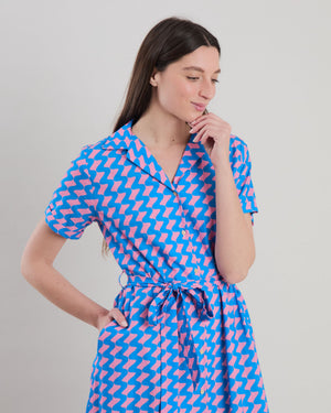 Gum Long dress Blue