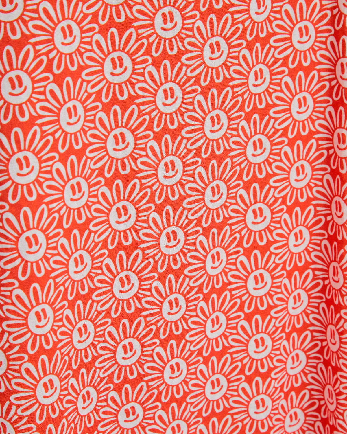 Asis Percales Daisy Strappy Straight Dress Red