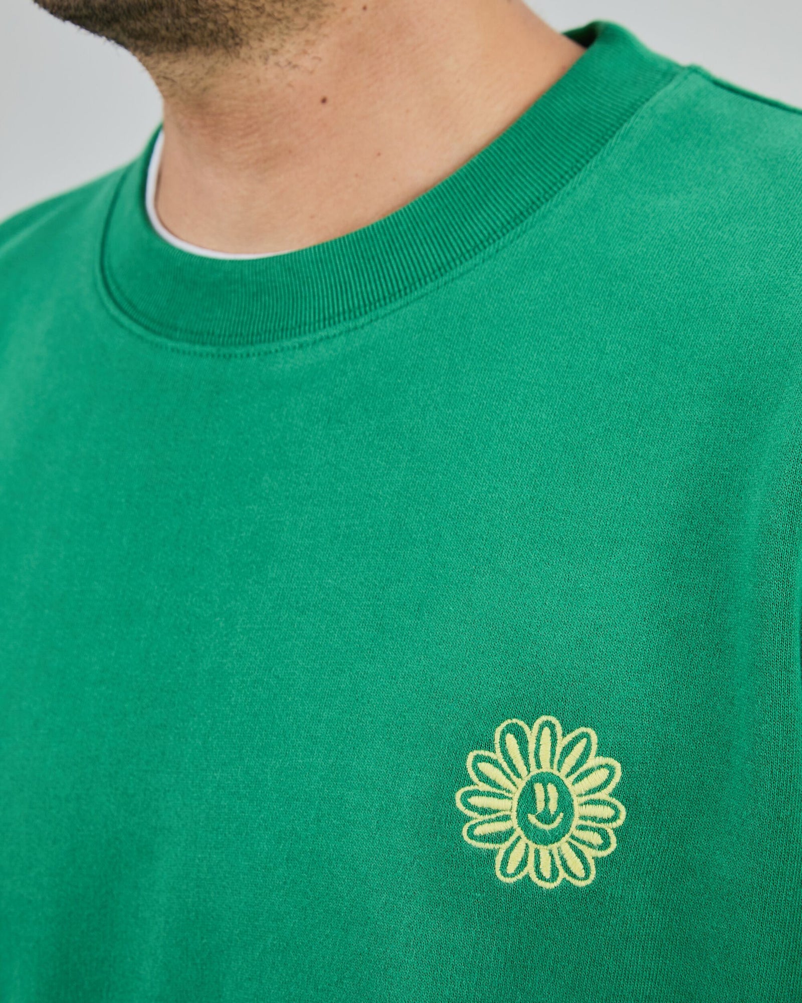 Asis Percales Daisy Sweatshirt Green