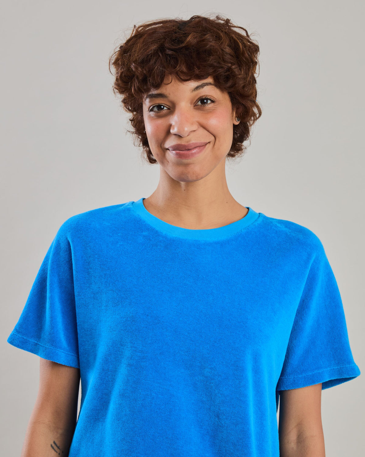 Terry oversize Tee Blue