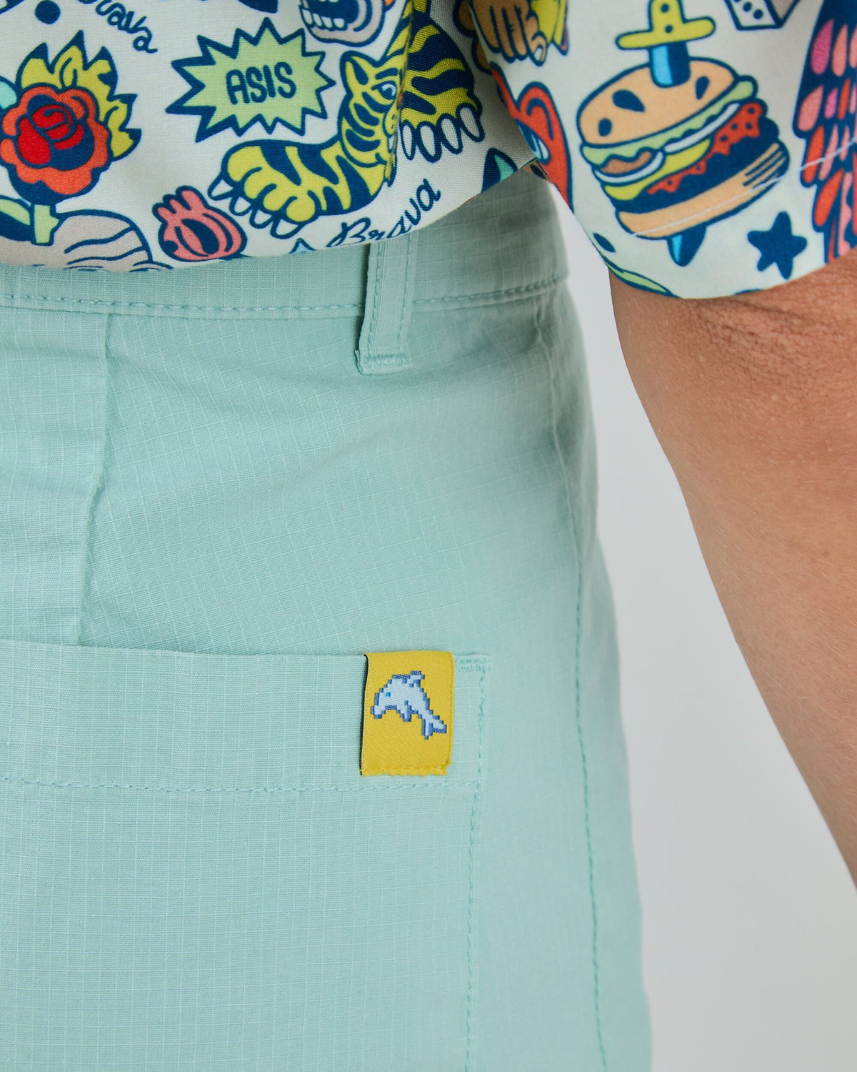 High Waist Shorts Green