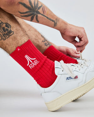 Atari logo socks red