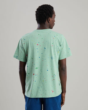 Splash Paint Tshirt Green