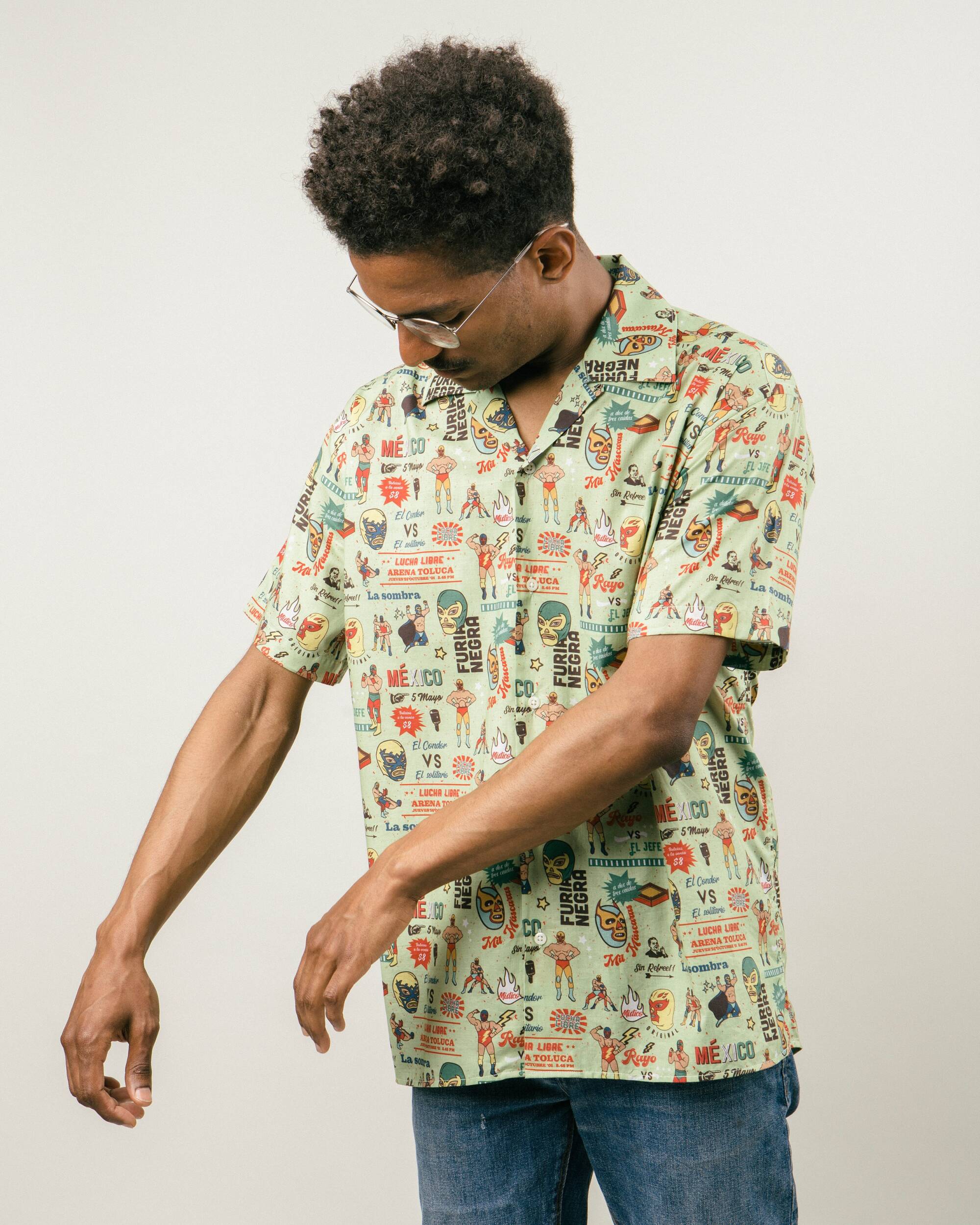 Lucha Libre Aloha Shirt