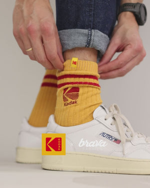 Kodak Gerippte Socken Gelb